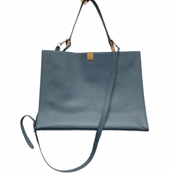 Balenciaga Handbags - Balenciaga blue pebble leather bag
